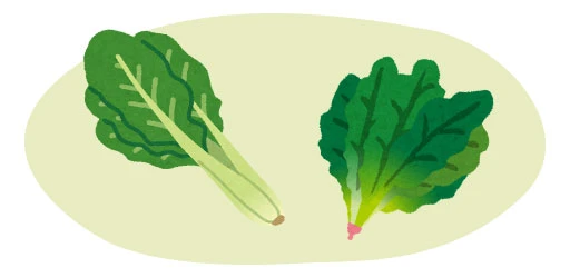 ほうれん草などの葉物
