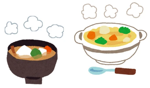 根菜たっぷりの温かいスープ