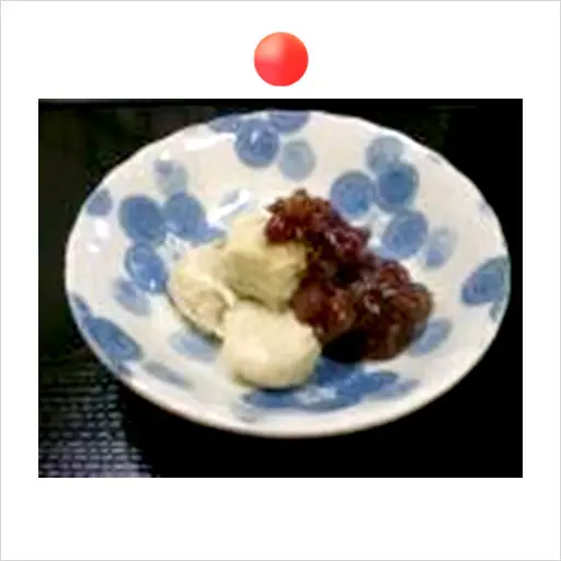 そばがきぜんざい