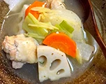 「鶏手羽元と根菜のスープ」はこちら