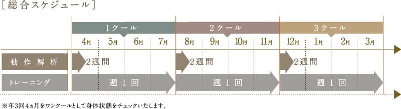 総合スケジュール