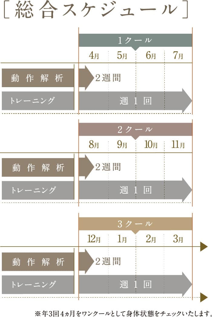 総合スケジュール