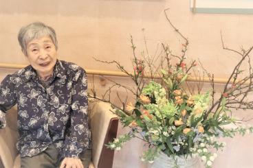 一月の活け花 ツクイ サンシャイン川崎宮前 介護付有料老人ホーム 介護のことならツクイ 一月の活け花 ツクイ サンシャイン川崎宮前 介護付有料老人ホーム 介護のことならツクイ