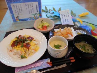 七夕メニュー ツクイ サンシャイン郡山 介護付有料老人ホーム 介護のことならツクイ